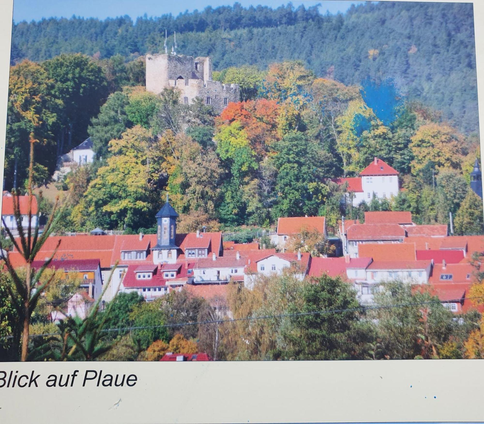 Ferienwohnung Burgblick Plaue  Esterno foto
